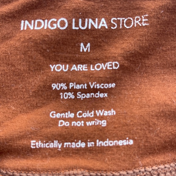 Indigo Luna Brown/Orange Leggings - Picture 5 of 5